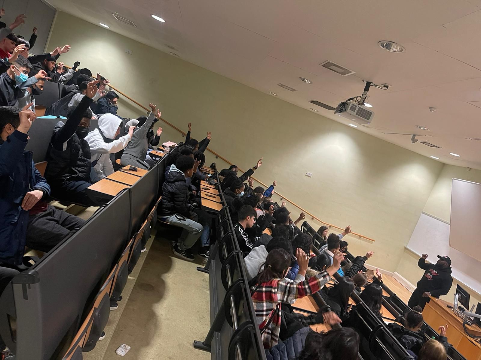 Mr. Beezy Speaking at School