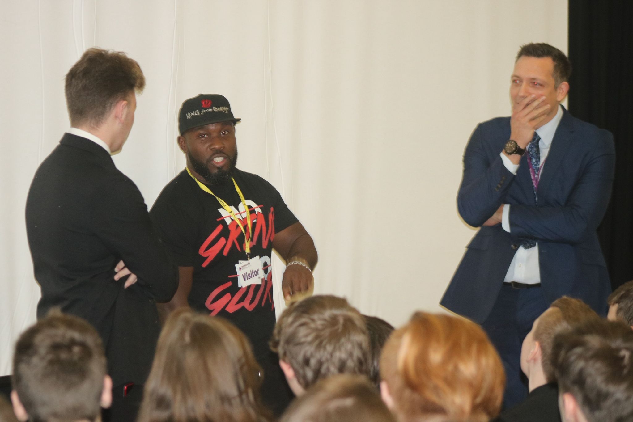 Mr. Beezy Speaking at School